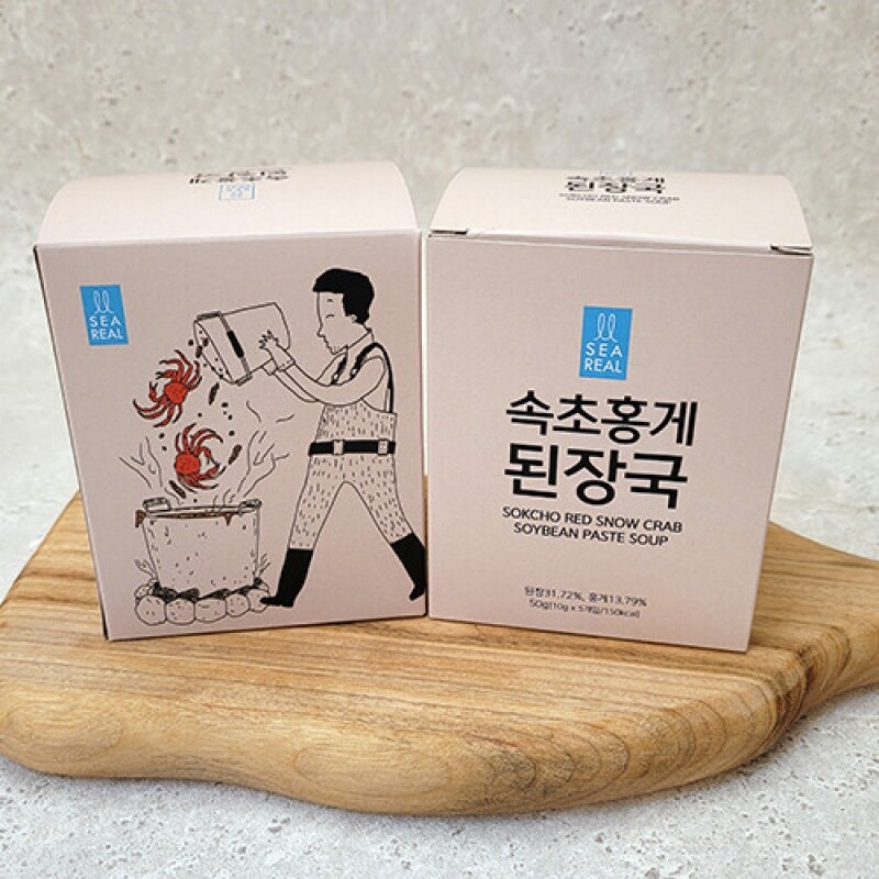 강원특산물,씨리얼 속초홍게된장국 50g(10g x 5ea)