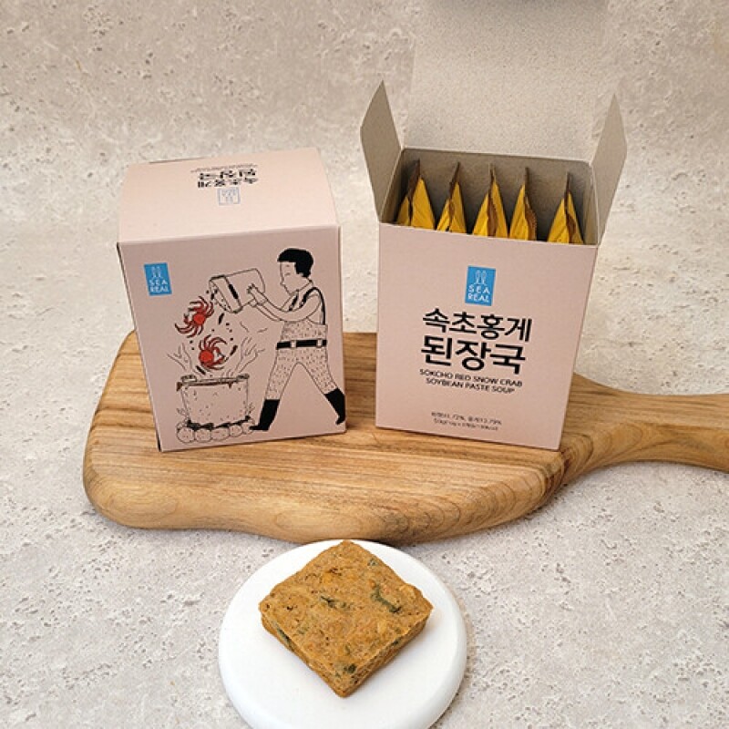 강원특산물,씨리얼 속초홍게된장국 50g(10g x 5ea)