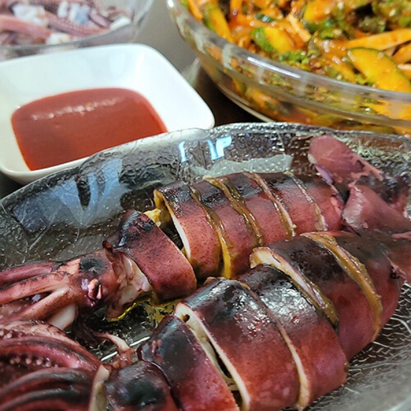 강원특산물,당일바리 속초생물오징어 10미(5미 x 2팩) 2kg