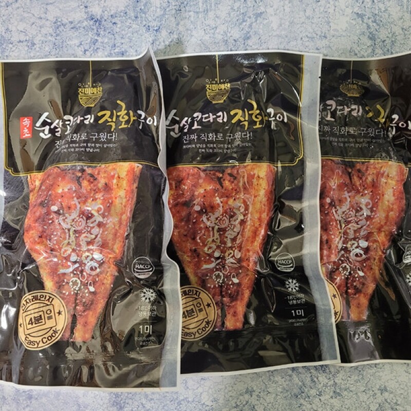 강원특산물,속초순살코다리직화구이 160g x 3팩